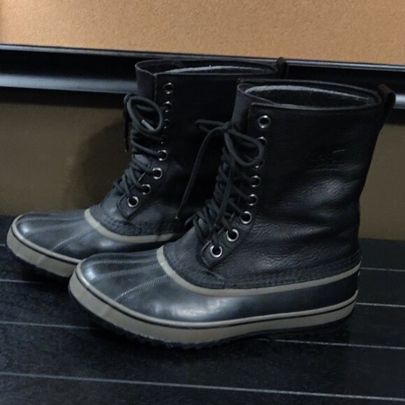 Sorel 1964 Premium T Snow Boots Waterproof Black Men's SIZE 9 - Picture 5 of 11